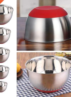 Non-Slip Stinless Steel Nesting Mixing Bowls for Sld