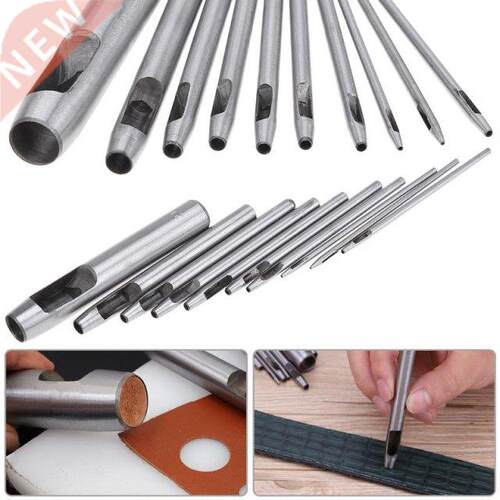 10pcs  Handmade Belt Punching Leather Hole Punch Hollow D