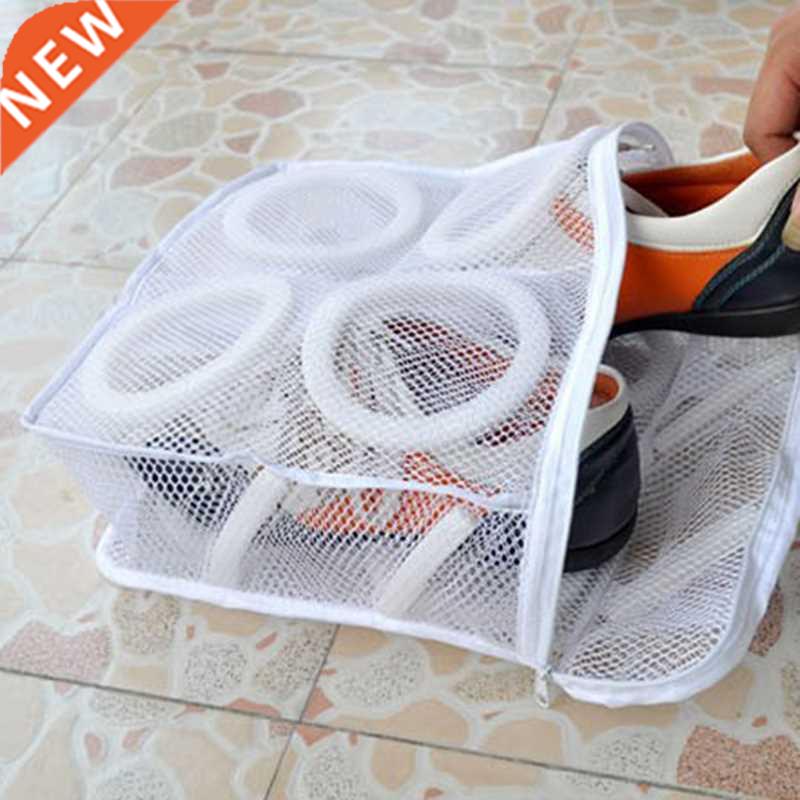 1PCS/2PC Laundry Bag Shoes Organizer Bag For Shoe Mesh