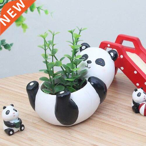 Resin Animal Flower Vase Home Decoration Lovely Panda