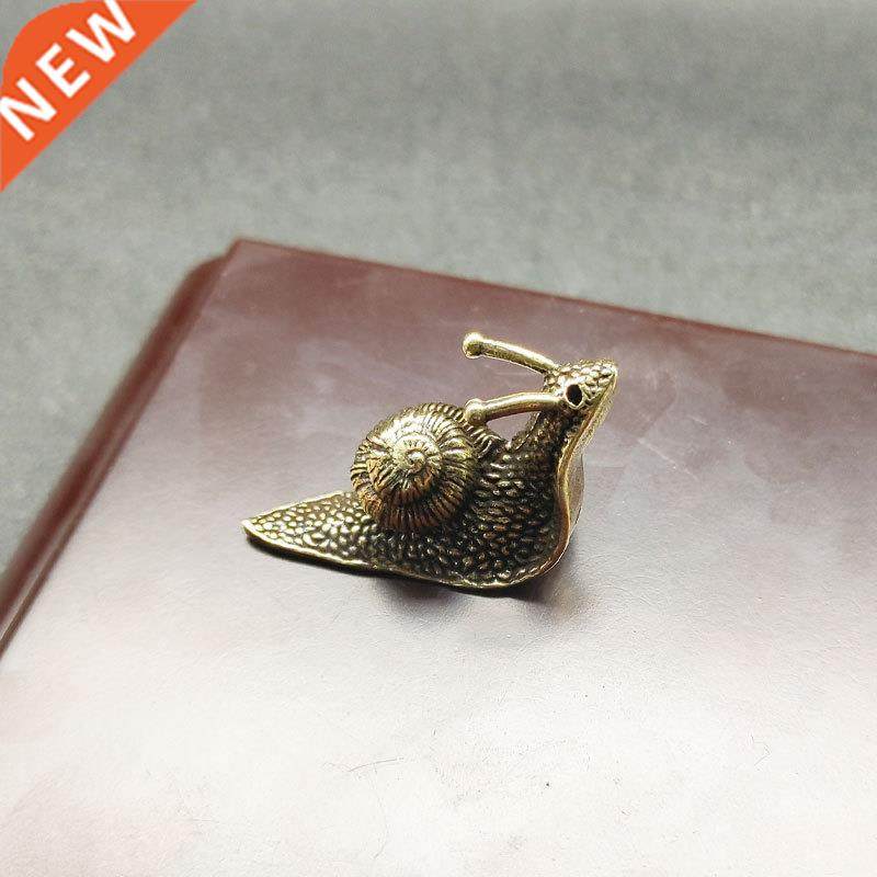 solid pure brass snail figurines miniature simulation animal