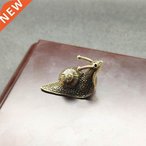 Solid Pure Brass Snail Figurines Miniature Simulation Animal