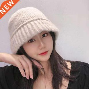 Fashion Winter Hat For Women Knitting Wool Bucket Warm Caps