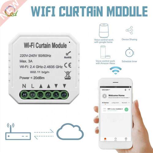 Tuya Intelligent Life WiFi Curtain Switch Module for Roller