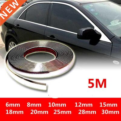5M Exterior Car Chrome Body Strip Bumper Auto Door Protectiv