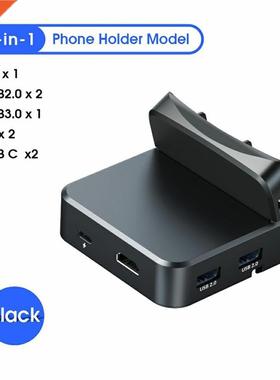 Type C To HDM-compatble Mult-functon Gamng Stand HUB 8-