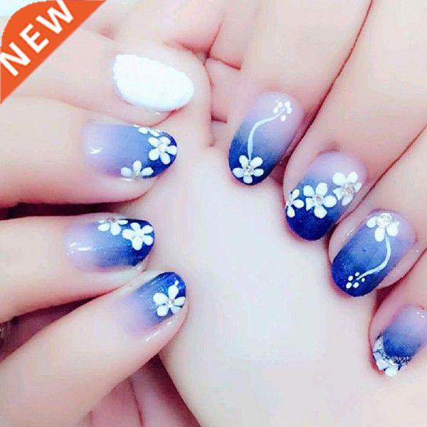 1 Set Stylish Nail Sticker Ultra Thin Plastic Floral Style
