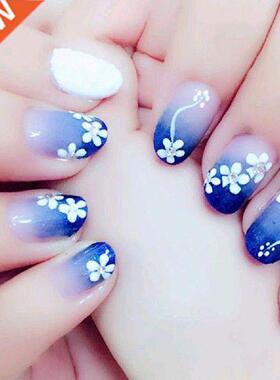 1 Set Stylish Nail Sticker Ultra Thin Plastic Floral Style