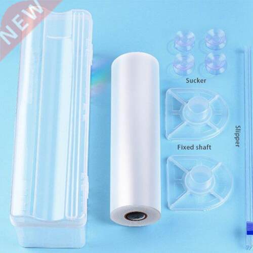 Household Adjustable Plastic Food Wrap Dispenser with Slider