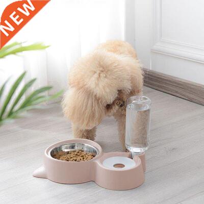 Travel Water Bottle Pet Supplies Pet Double Bowls Automatic