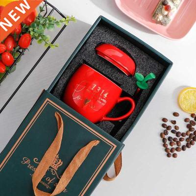 New ceramic cup apple-shaped mug Christmas creative cup
