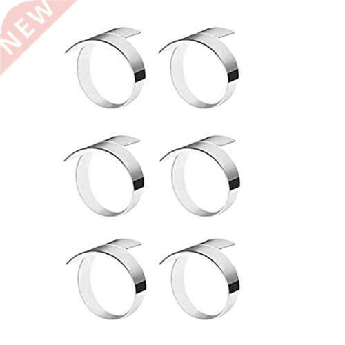 6 Pcs Napkin Ring,Circle Napkin Holder 适用于 Wedding Christ