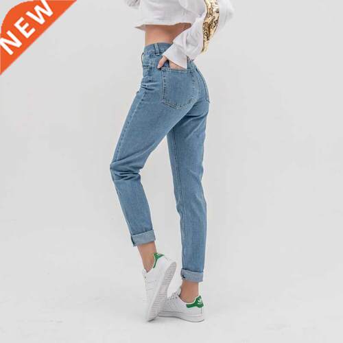 luckinyoyo jean woman mom jeans pants boyfriend jeans for wo