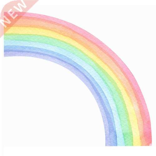 Large Watercolour Rainbow Wall Stickers  Room Nurser