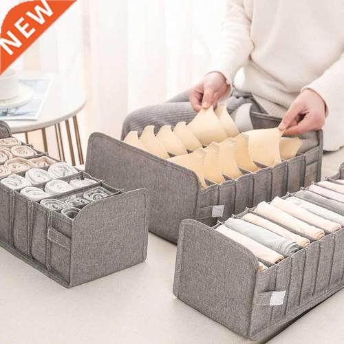 3pcs/Set Foldable Underwear Storage Box Socks Compartment