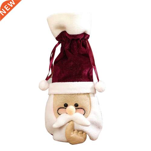 Christmas Wine Bottle Covers Cute Santa Claus Wine Bottle