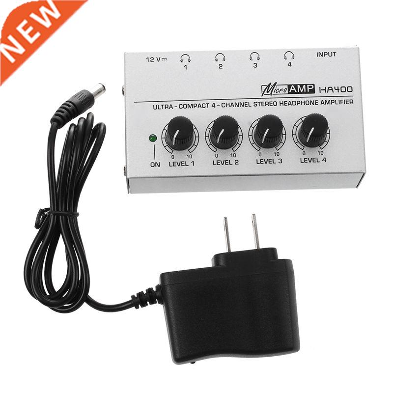 HA400 4 Channel Ultra compact Headphone Audio Stereo Amp Mi