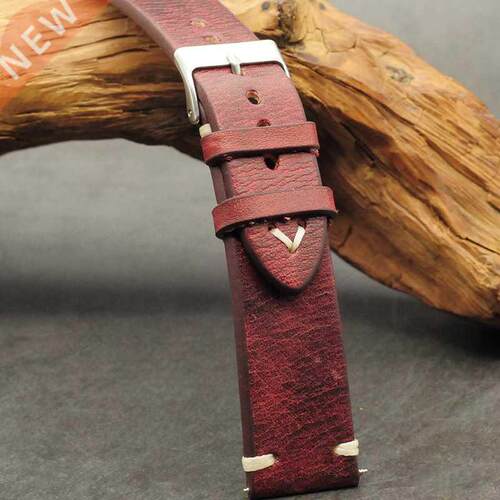 Onthelevel First Layer Calfskin Leather Watch Strap Handmad
