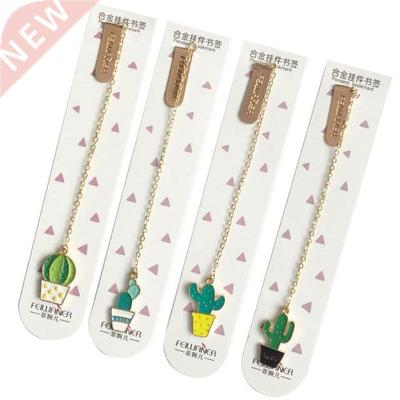 1PC Cute Cactus Bookmarks For Books Paper Page Marker Statio