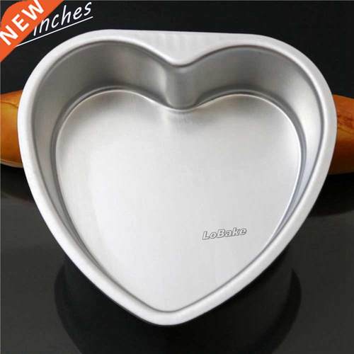 New arrivals 7 inches fixed bottom heart shape aluminium