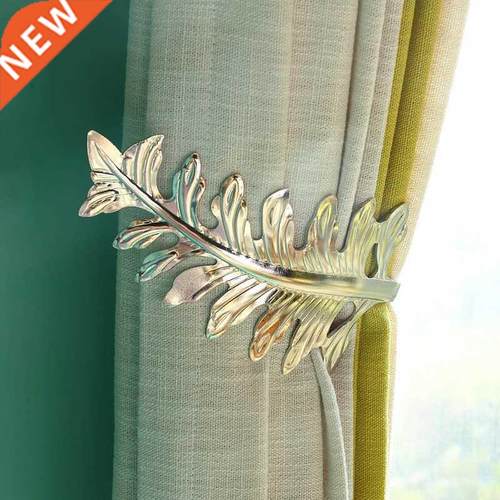 Wall Tie Back For Home Curtain Hook U Shaped Leaves Design