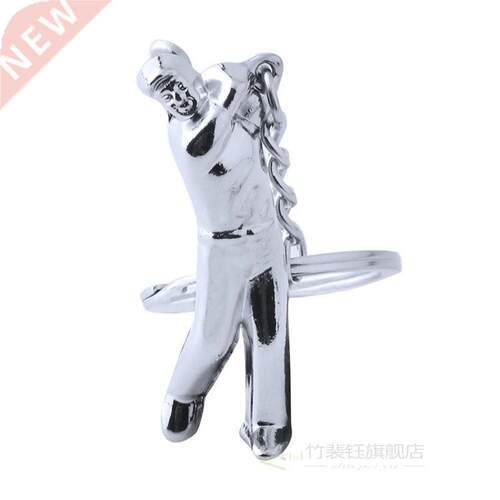 Golf Keychain Creative Metal Keyring Small Gift Key Pendant
