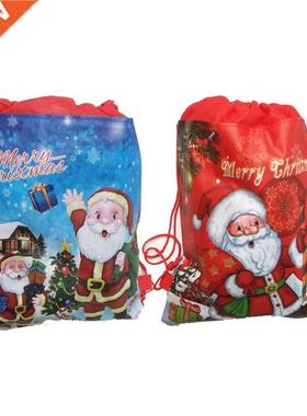 1pc Santa Claus Gift Bag Christmas Non-woven Fabrics Kid