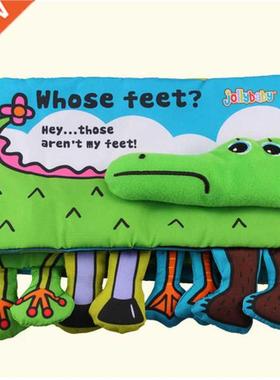 nfant Actvty Cloth Book Cartoon Anmal Soft Baby Educato