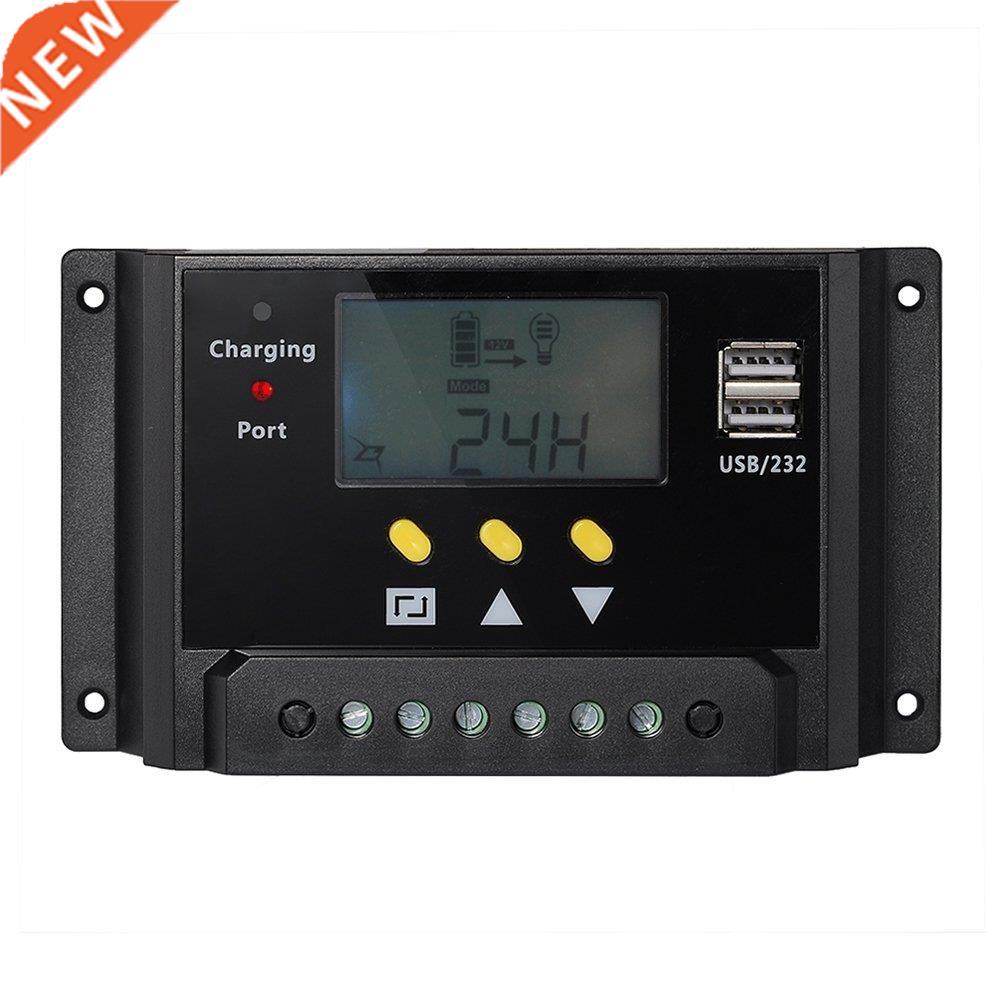 LCD display 30A PWM regulator charge controller 12V / 24V 36