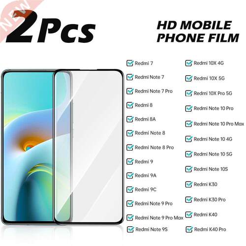 2PCS tive Glass For Xiaomi Redmi 7 8 8A 9 9A 9C Temper