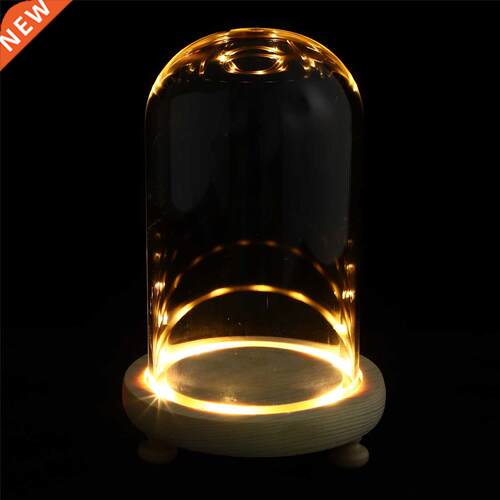 1 Set Preserved Fresh Flower Glass Cover Floral Decor