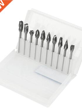 10PCS/Set 3Mm Shank 6Mm Coarse Teeth Tungsten Carbide Rotary