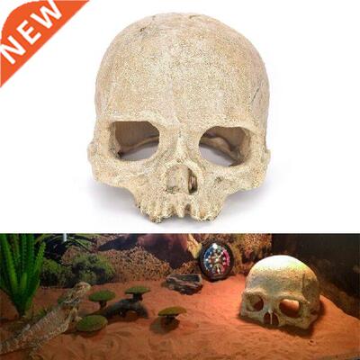 14*11*10cm NEW Aquarium Fish Tank Resin Spooky Skull