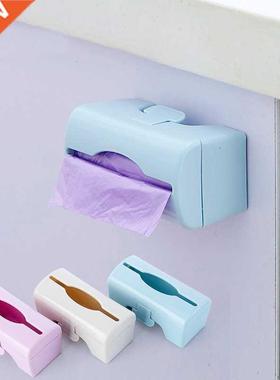 Garbage Bag Storage Box Wall Mounted Trash Bags Holder