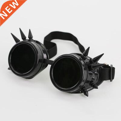 2022 Welding Round goggle steampunk cyber Goth Sunglasses Ri