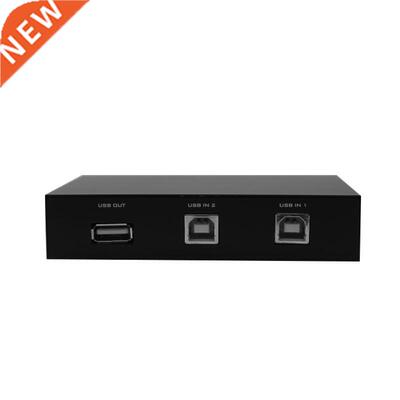 2 Port Manual USB 2.0 Sharing Device Switch Box for 2 Comput