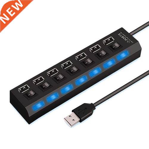 USB HUB 2.0 Adapter Portable 4/7 Ports Micro USB 2.0 HAB