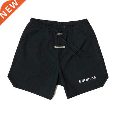 Kanye West Casual Men Sporty 3M Reflective Shorts Letter Pri