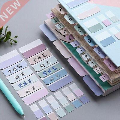 10pcs Morandi Color Index Stickers Self Aesive