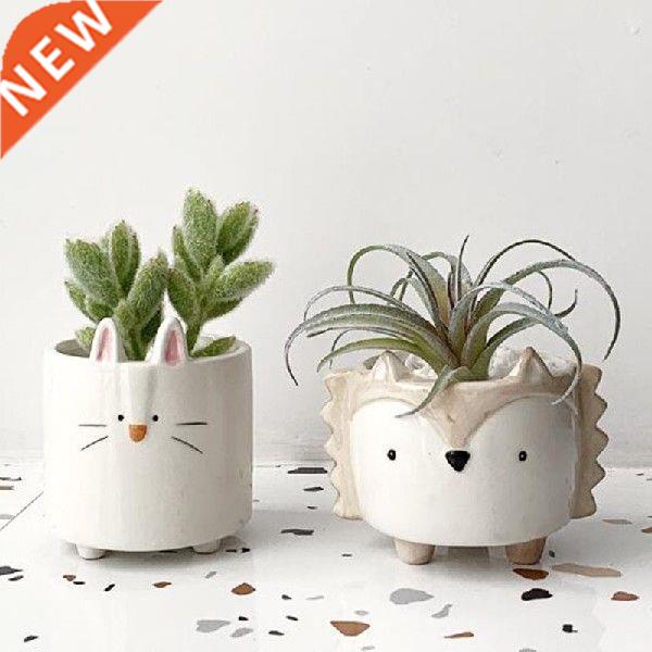 Cute Animal Shape Decorated Vase Ceramic Succulent Plant