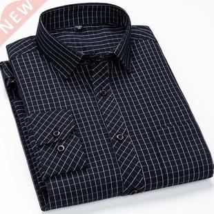 Plaid Offi Standard fit Classic striped Men& Social 39;s