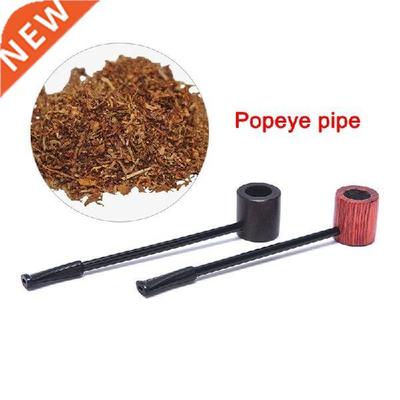 1 Pieces Ebony Wood Pipe Smoking Pipes Portable Smoking