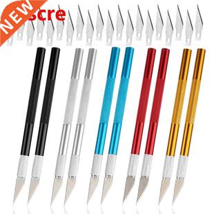Carving Metal Scalpel Knife Tools Kit Non-Slip Blades Sculpt