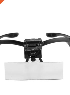 Loupes Glasses Magnifying Glass with 2 LEDs 5 Lens Magnifica