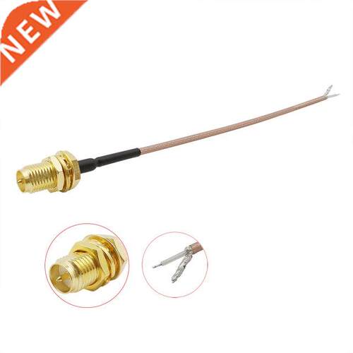 RP SMA Female Bulkhead to PCB Solder Tn Cable RG178 Connect
