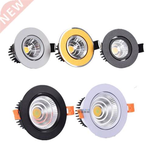 Dimmable LED COB Spotlight Ceiling Lamp AC85-265V 3W 5W 7W 9
