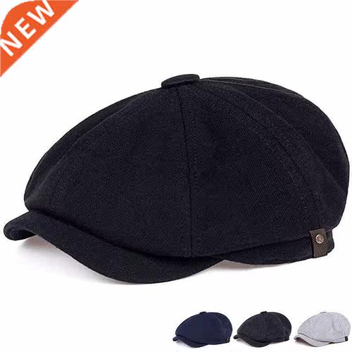 2022 Retro Octagonal Hat All-match British Newsboy Hat Men a