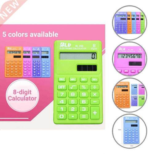 Practical Useful 8 Digits Electronic Calculator Lightweight