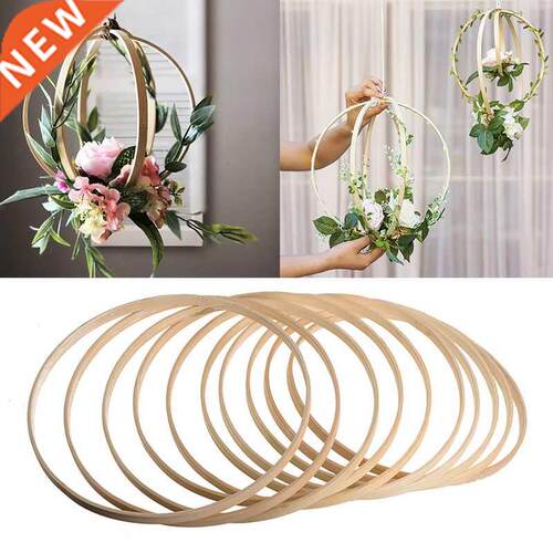 10pcs Versatile Decorative Bamboo Circle  Handmade