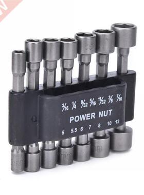 Power Nutdriver Nut Driver Bit Set Sae&Metric Nut Driver